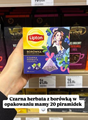 Herbata czarna z borówką promocja w Intermarche