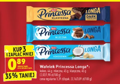 Wafelek mleczny Princessa longa promocja