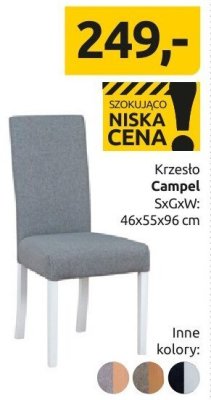 Krzesło Campel promocja w Black Red White