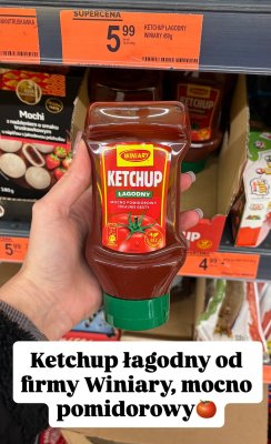 Ketchup łagodny  promocja w Biedronka