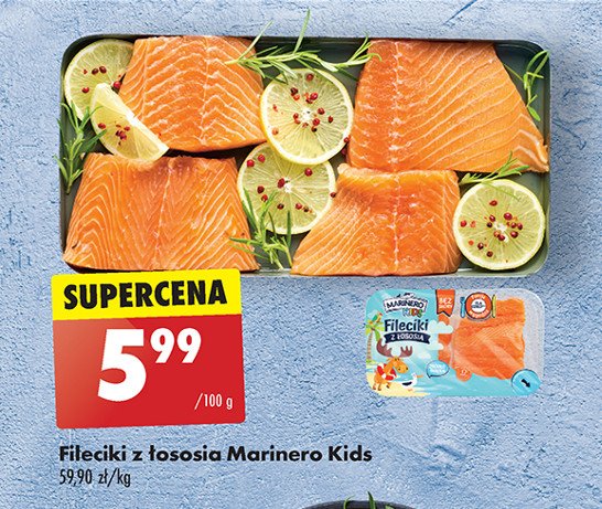 Fileciki z łososia Marinero kids promocja