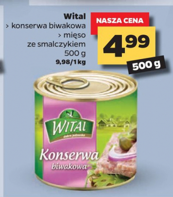Konserwa biwakowa Wital promocja