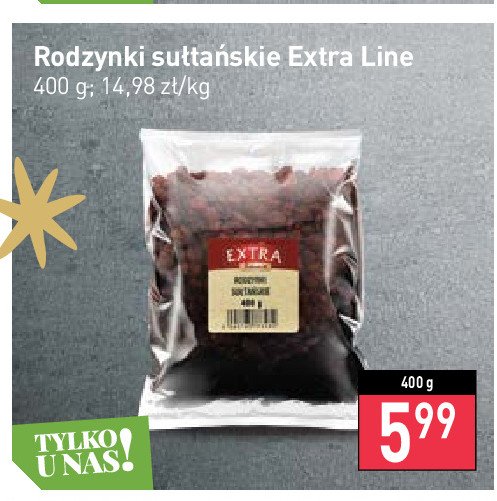 Rodzynki sułtańskie Extra line promocja