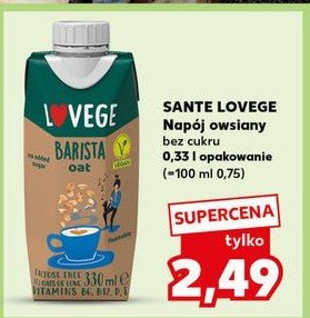 Napój owsiany barista Lovege promocja