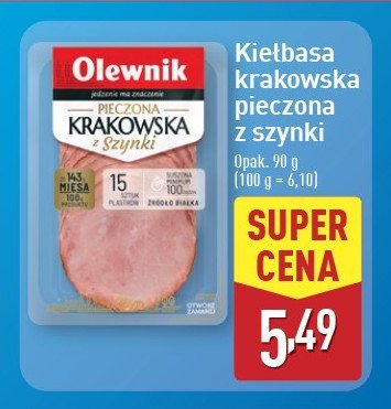 Kiełbasa krakowska pieczona sucha Olewnik promocja w Chorten