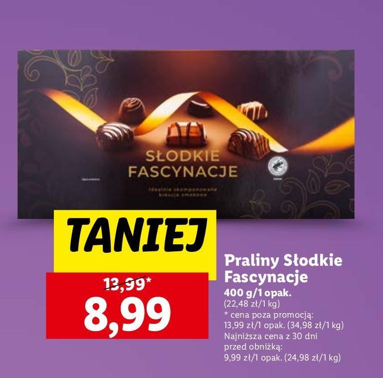 Praliny słodkie fascynacje Czekolateria promocja