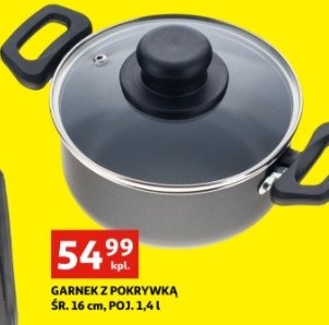 Garnek z pokryw膮 16 cm promocja