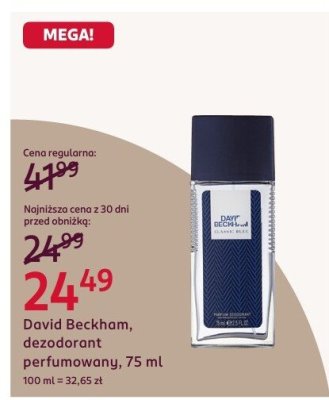 David Beckham dezodorant perfumowany 75 ml promocja w Rossmann