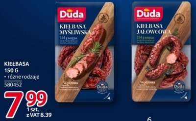 Kiełbasa Duda różne rodzaje promocja w Selgros