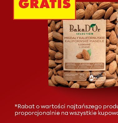 Migdały kalifornijskie solone Bakad'Or Selection promocja w Biedronka