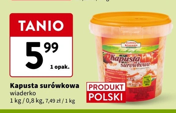 Kapusta surówkowa promocja w Intermarche