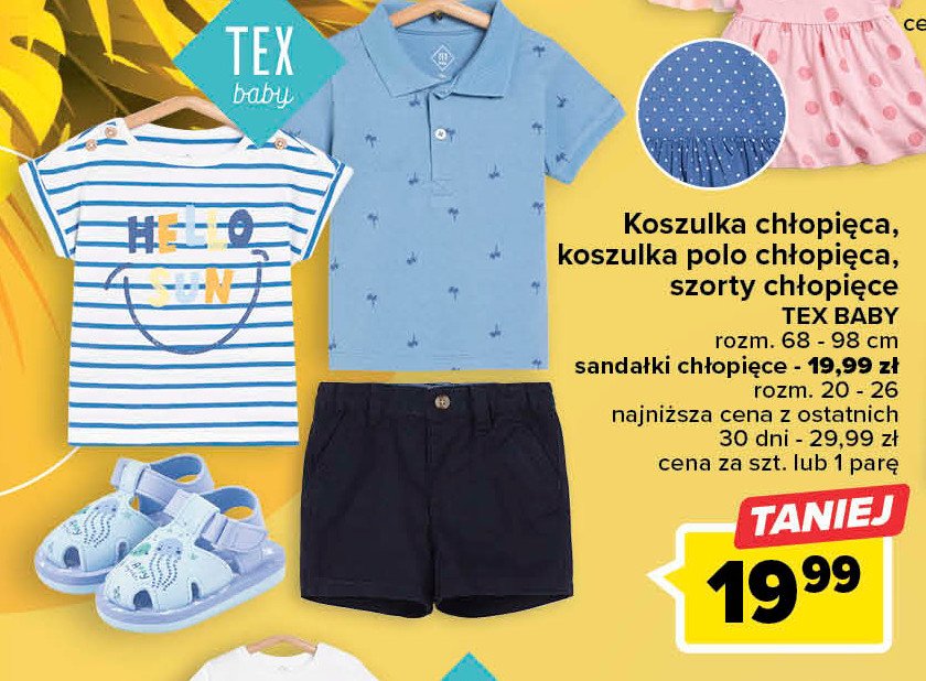 Sanda艂ki dzieci臋ce 20-26 cm Tex promocja