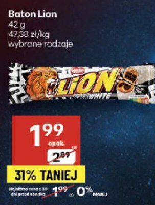 Baton Lion peanut promocja w Delikatesy Centrum