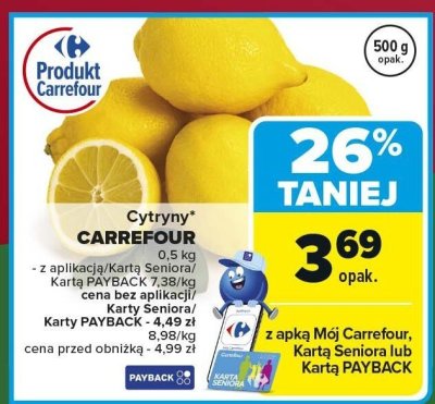 Cytryny Go eko promocja w Carrefour Market