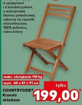 Krzesło drewniane składane K-classic countryside promocja