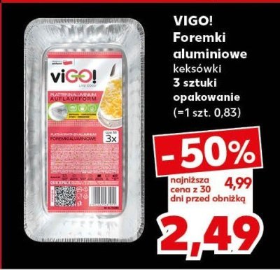 Foremki aluminiowe keksówki 3 sztuki opakowania  promocja w Kaufland