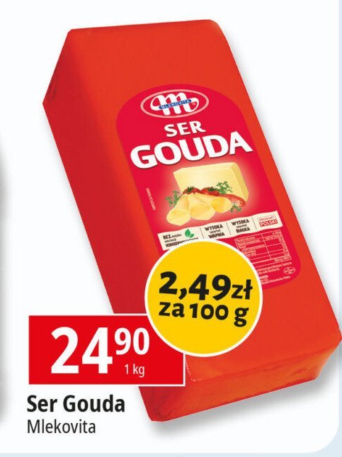 Ser gouda Mlekovita promocja