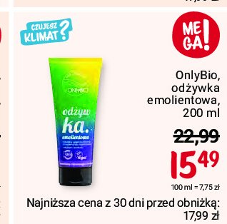 Od偶ywka emolientowa Only bio hair balance Onlybio promocja
