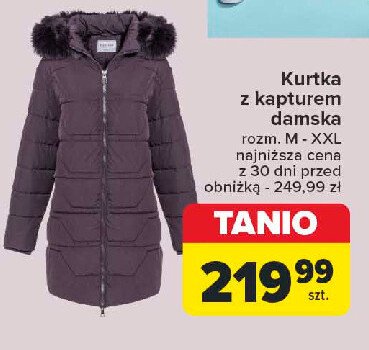 Kurtka z kapturem futerko rozm. m-xxl promocja