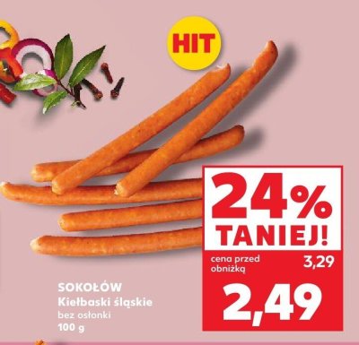 Kiełbaski śląskie bez osłonki 100 g promocja w Kaufland