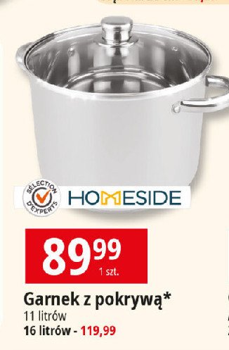 Garnek z pokrywą 16 l HOMESIDE promocja