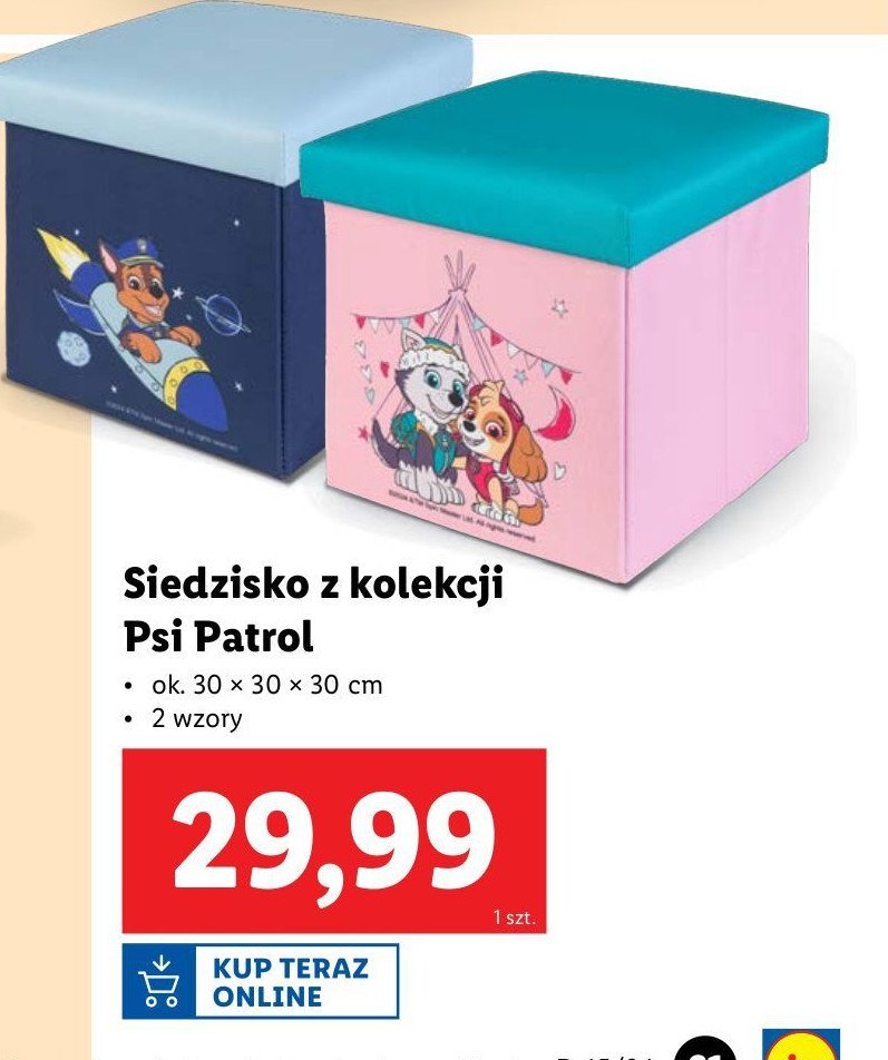 Siedzisko psi patrol promocja