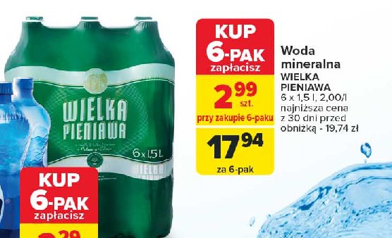 Woda lecznicza Wielka pieniawa promocja