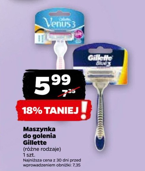 Maszynka do golenia Gillette venus 3 promocja