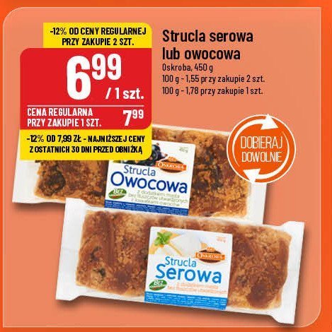 Strucla owocowa porzeczkowa Oskroba promocja