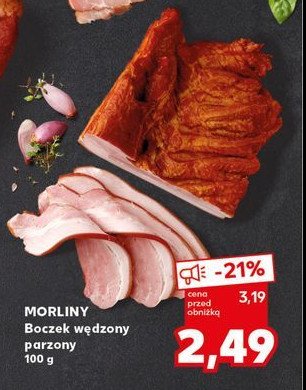 Boczek wędzony parzony Morliny promocja