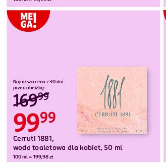 Woda toaletowa Cerruti promocja w Rossmann