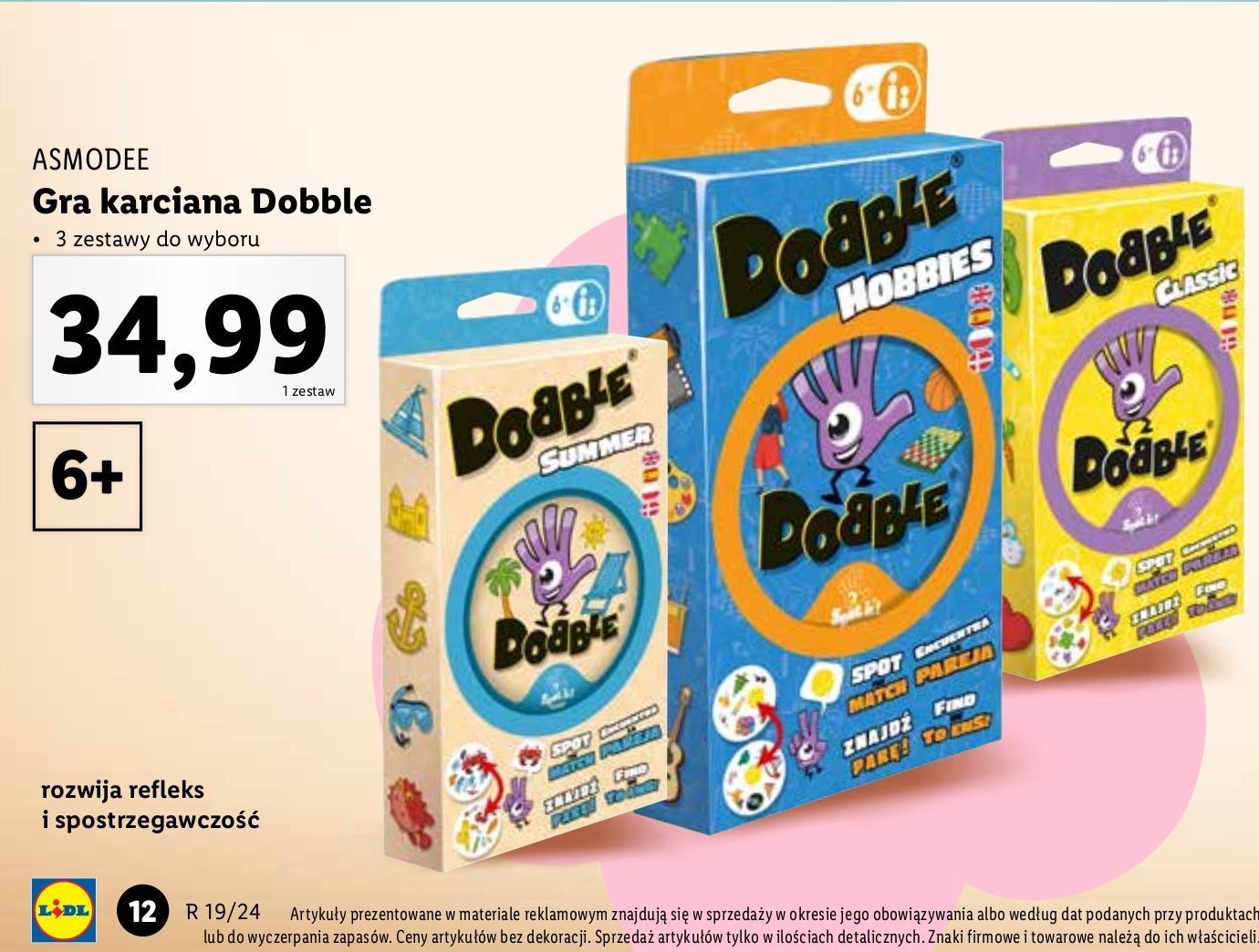 Gra dobble hobbies ASMODEE promocja