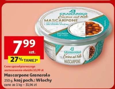 Mascarpone Granarolo, 250 g, kraj poch.: Włochy promocja w Auchan