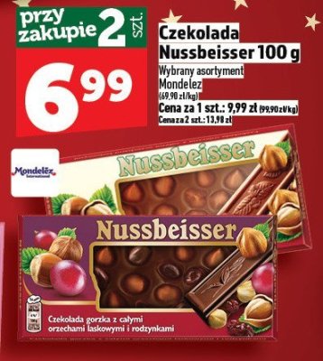 Czekolada Nussbeisser 100g promocja w TOPAZ