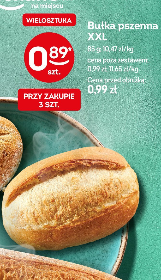 Bułka pszenna promocja w Żabka