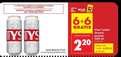 Piwo promocja w Biedronka