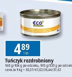 Tuńczyk rozdrobniony w sosie pomidorowym Eco+ promocja