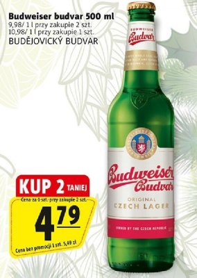 Piwo Budweiser budvar BUDĚJOVICKÝ BUDVAR promocja w Prim Market