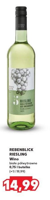 Wino Rebenblick riesling promocja w Kaufland