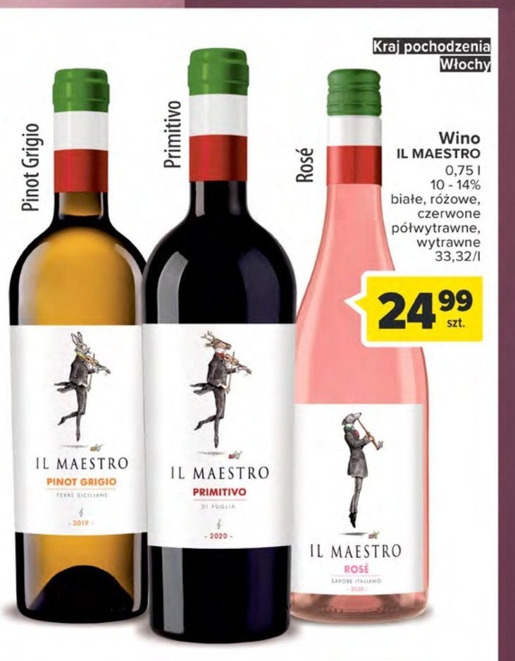 Wino Il maestro rose promocja