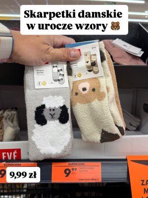 Skarpetki damskie fluffy 2pak promocja w Biedronka