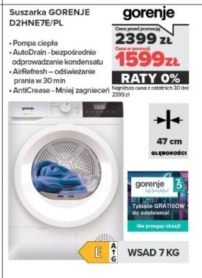 Suszarka D2DNE7E/PL promocja w NEONET