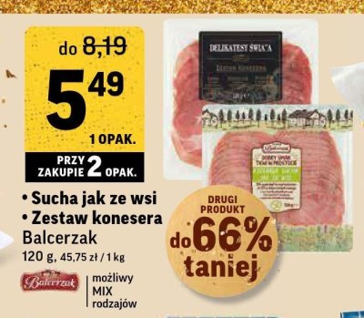 Zestaw konesera plastry Balcerzak promocja