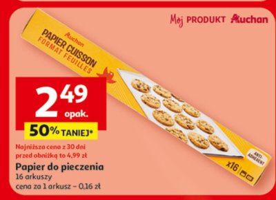 Papier do pieczenia promocja w Auchan
