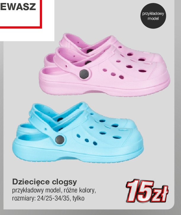 Clogsy dziecięce 24/25-34/35 promocja