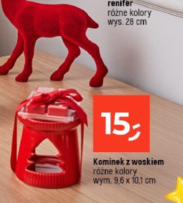 Kominek z woskiem różne kolory wym. 9,6 x 10,1 cm promocja w Dealz