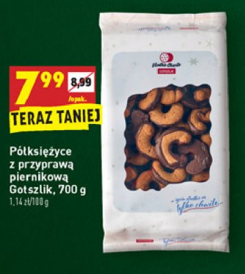 Ciastka półksiężyce z przyprawą piernikową Gotszlik promocja