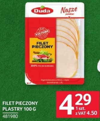 Filet pieczony plastry Duda 100 g promocja w Selgros