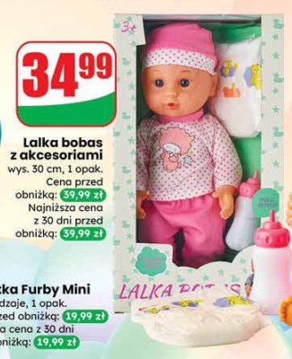 Lalka bobas z akcesoriami promocja w Dino