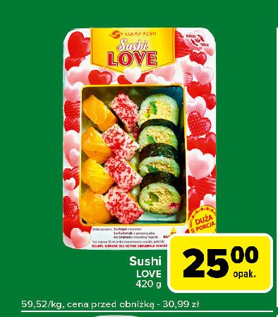 Sushi love Lucky fish promocja w Carrefour Express